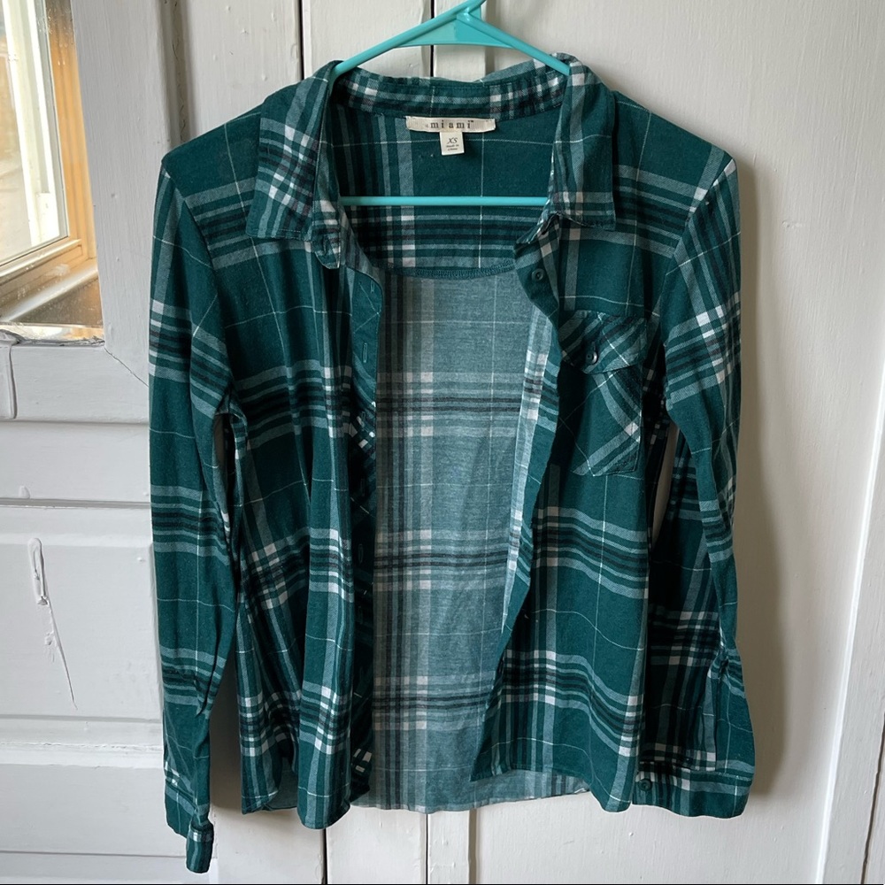 Francescas green flannel